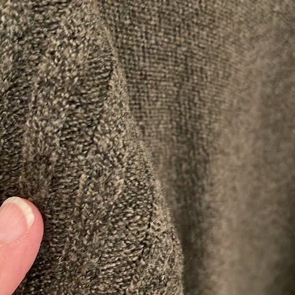 Lane Bryant Shawl neck cable knit open front cardigan women’s 26/28 dark green‎ - Picture 8 of 14